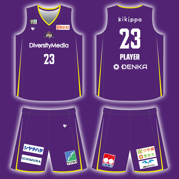 山形ワイヴァンズ 2026-27シーズン BFIVE製ホームユニフォーム