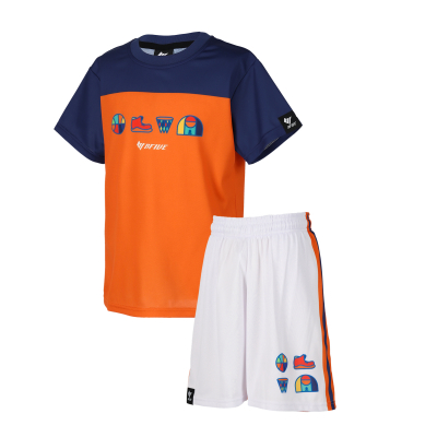 BF Jr ICONLOGO SET ORANGE×WHITE