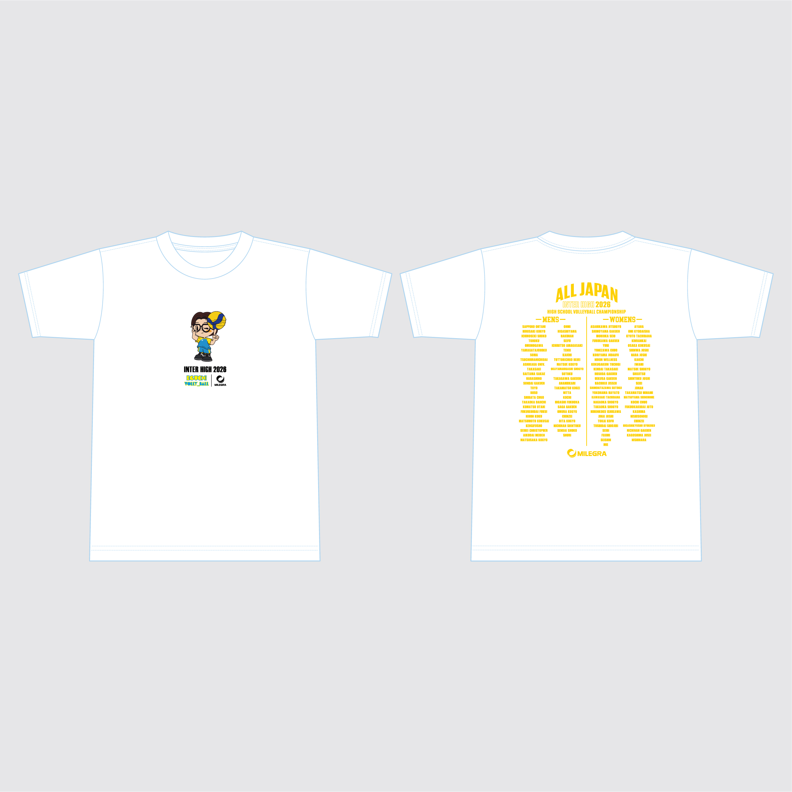 エグチ×MILEGRAコラボTシャツ（ホワイト）
