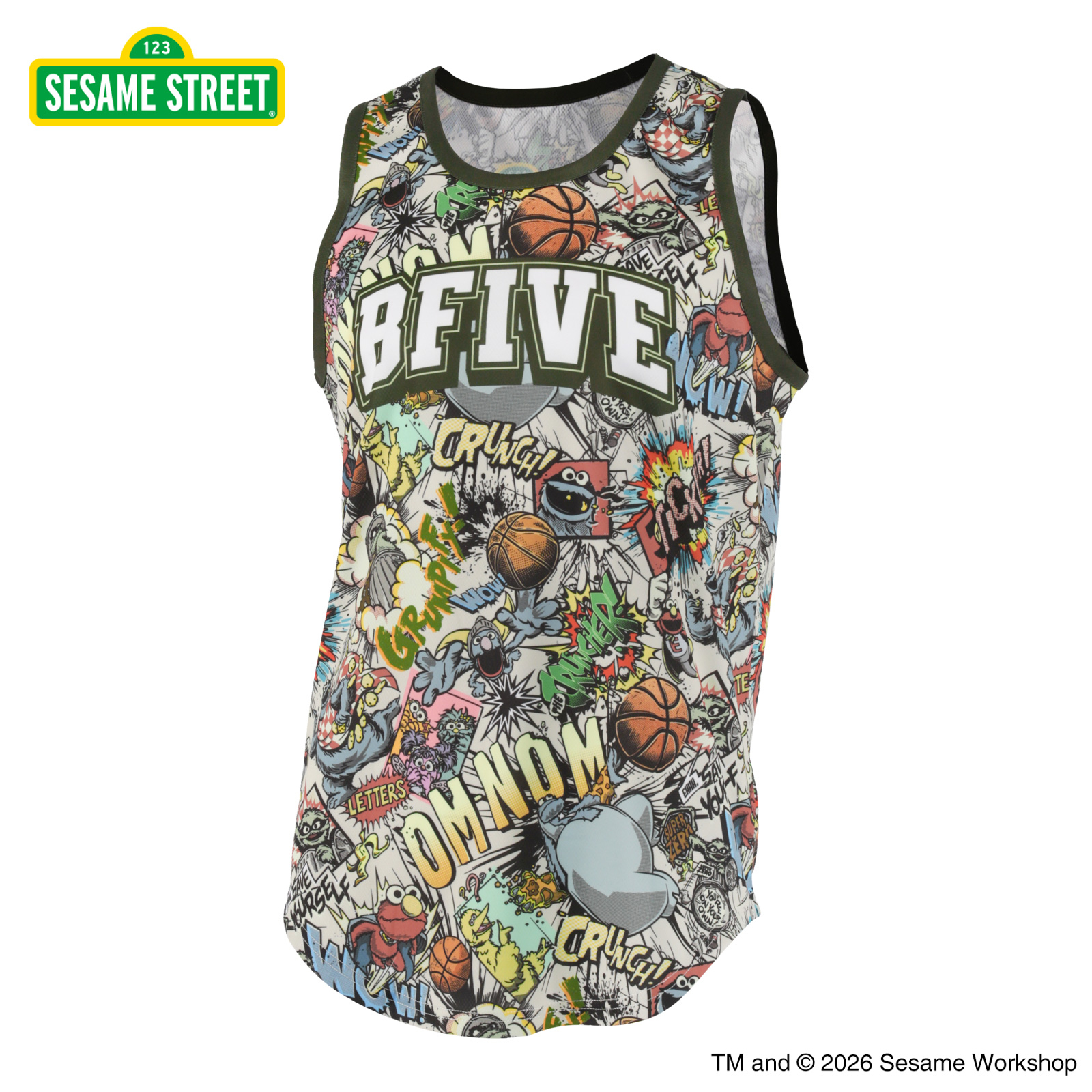 SESAME STREET ACTION TANKTOP KHAKI