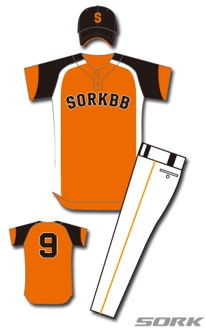 刺繍ユニフォーム014 2ボタンシャツ 商品購入 オーダー 野球 ユニフォームブランドsork ソーク