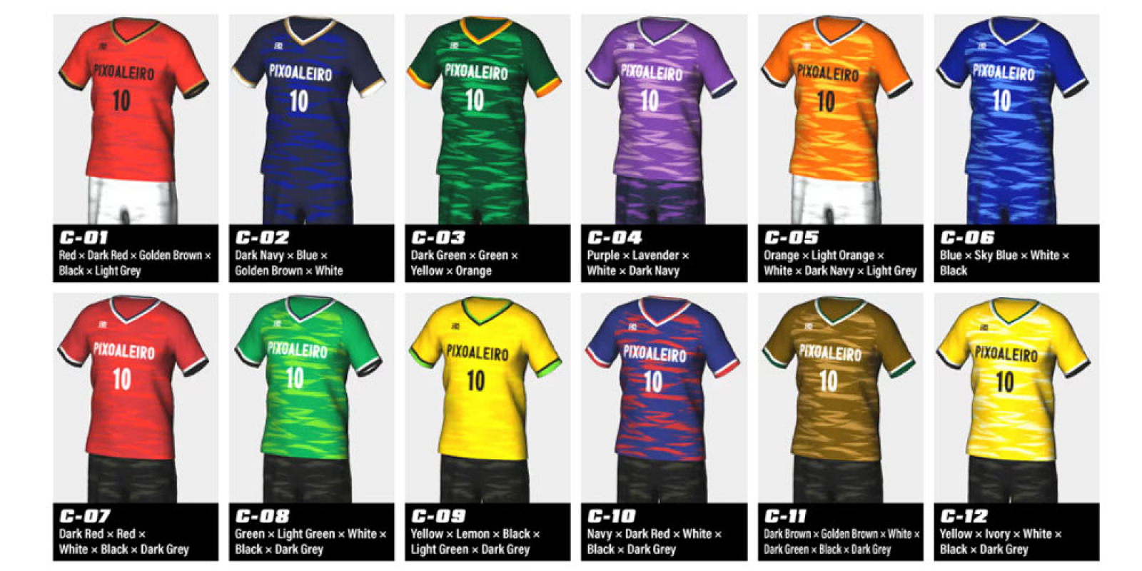 the colour variation images
