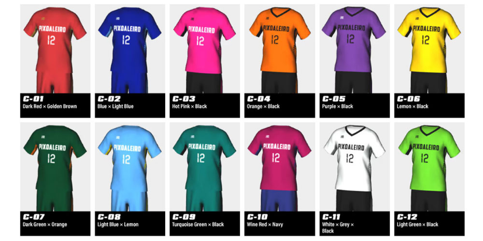 the colour variation images