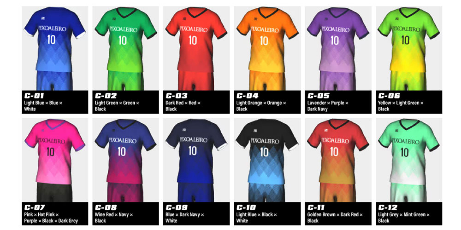 the colour variation images