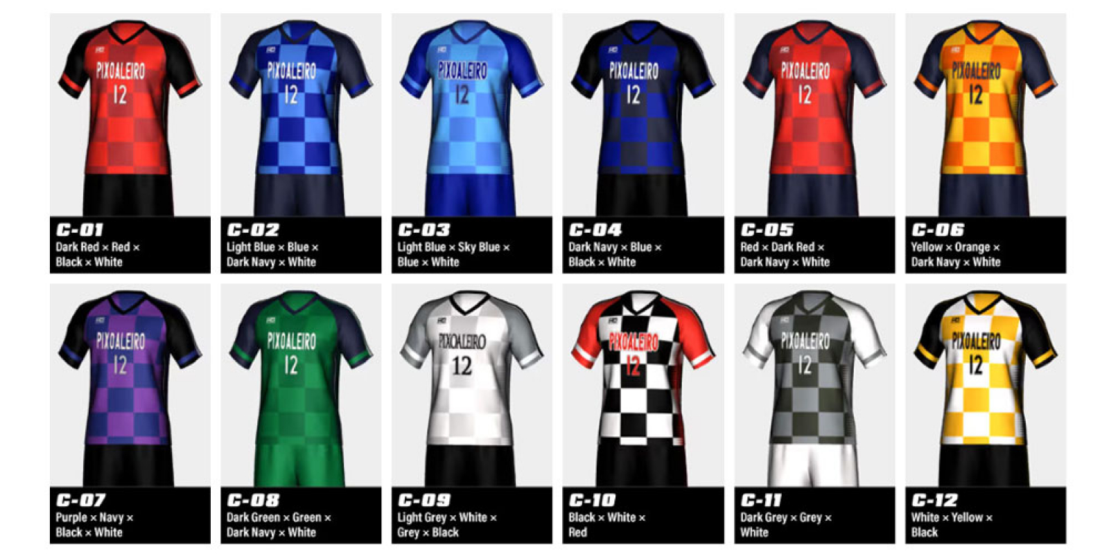 the colour variation images