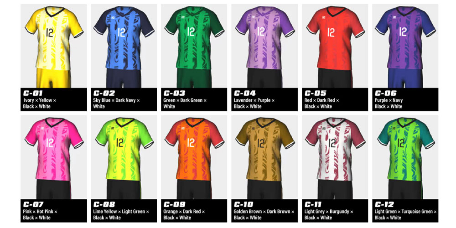 the colour variation images
