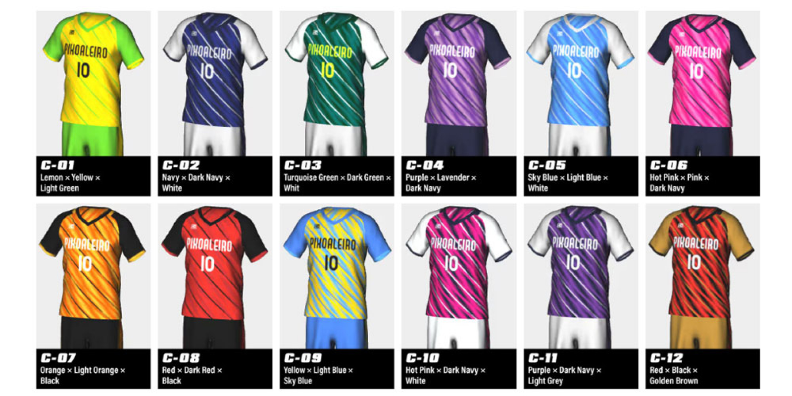 the colour variation images