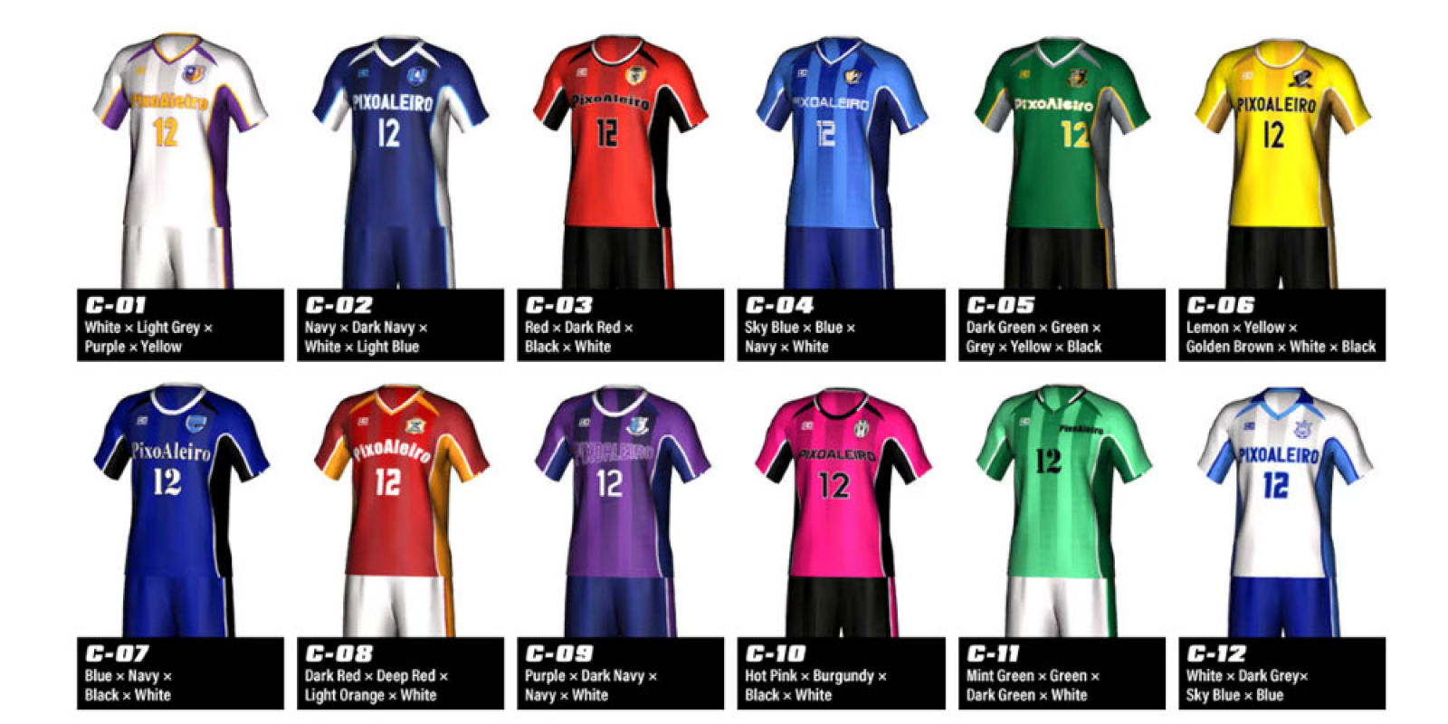 the colour variation images